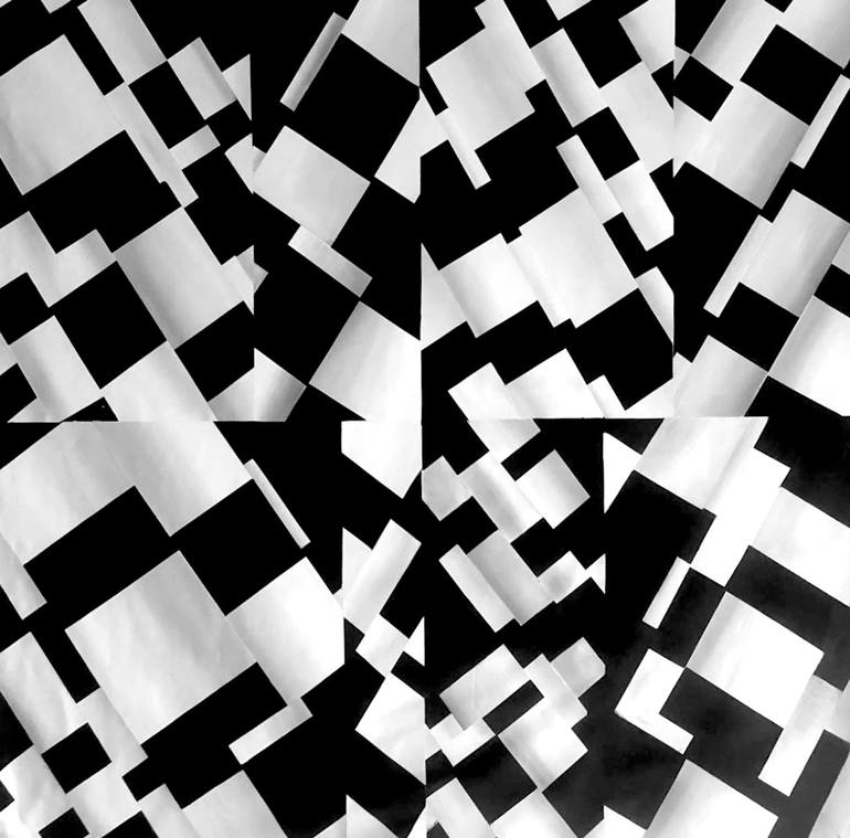Original Abstract Geometric Paintings by Guillermina Coppola