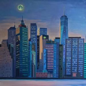 Manhattan Moonrise
