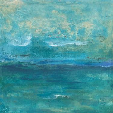 Print of Impressionism Seascape Paintings by Teofana Zaric