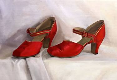 Red Vintage Shoes - Framed thumb