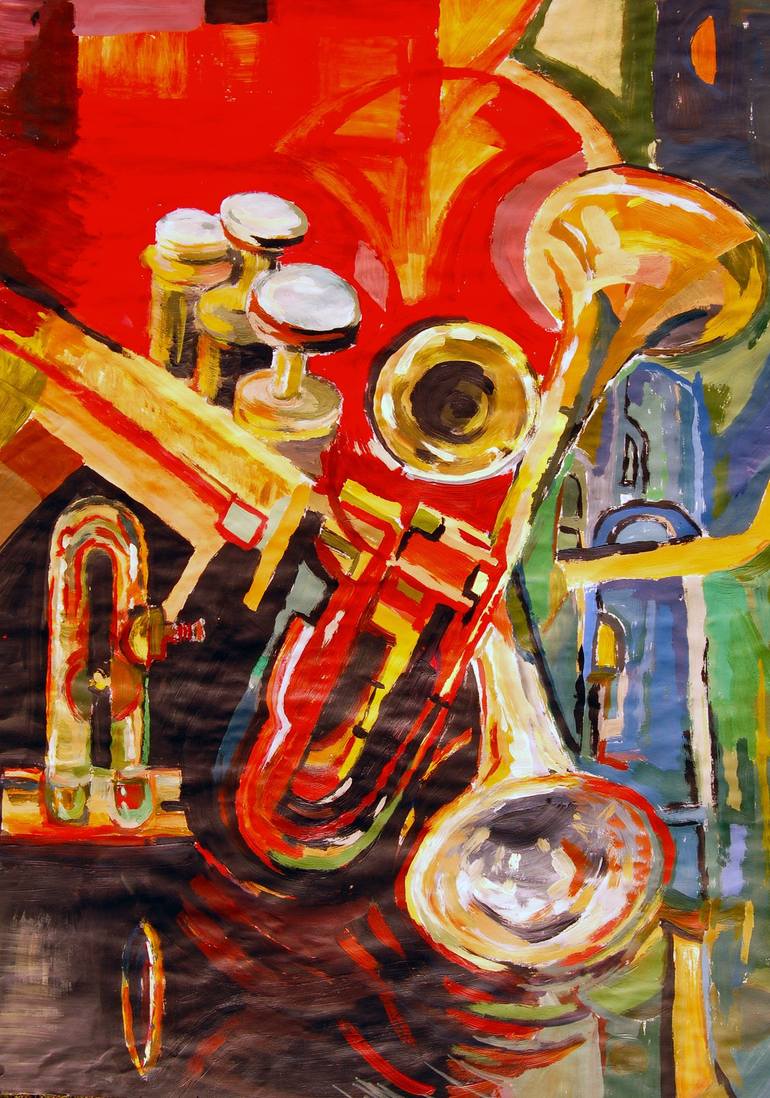 trumpet painting