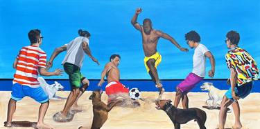 Print of Figurative Beach Paintings by Dan Nelson