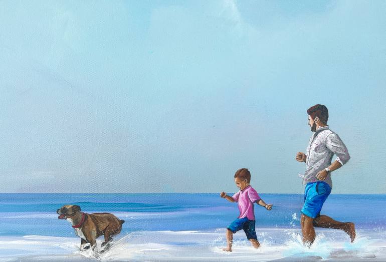 Original Contemporary Beach Painting by Dan Nelson
