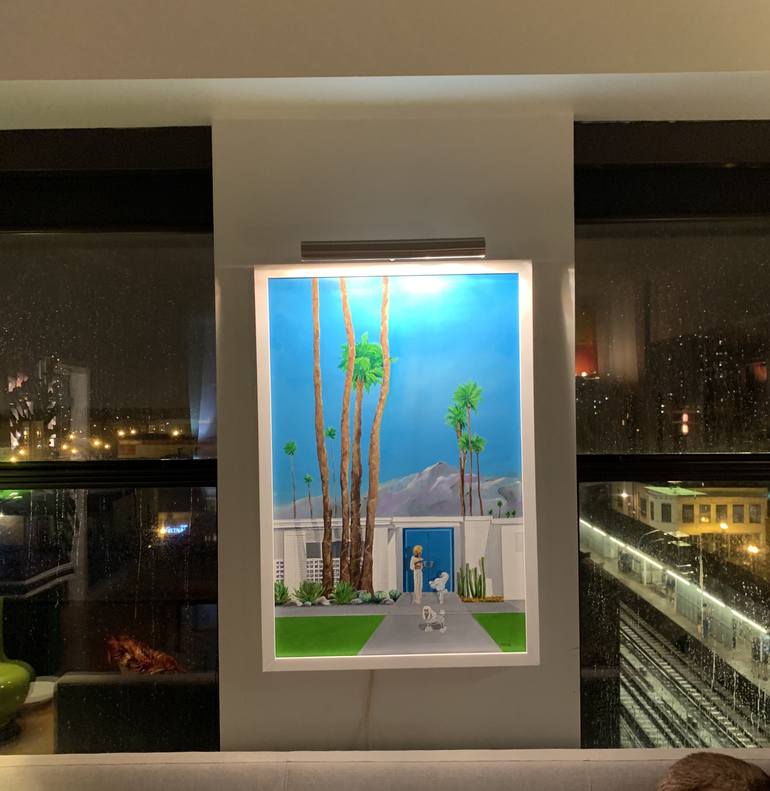 Original Modern Architecture Painting by Dan Nelson