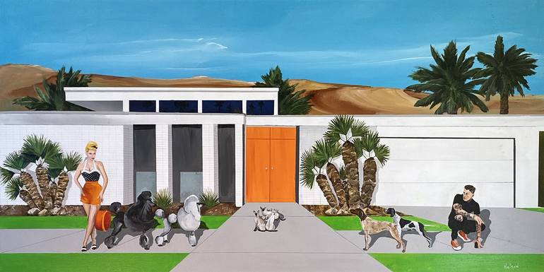 Print of Figurative Dogs Paintings by Dan Nelson