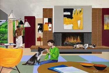 Print of Figurative Interiors Paintings by Dan Nelson