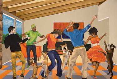 Saatchi Art Artist Dan Nelson; Painting, “Dance Party” #art