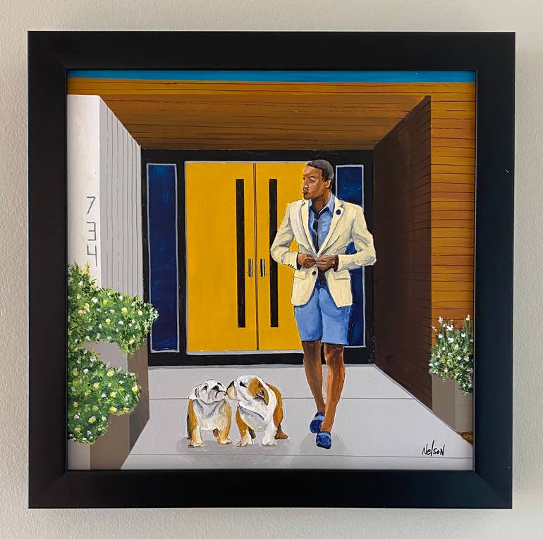 Original Figurative Men Painting by Dan Nelson