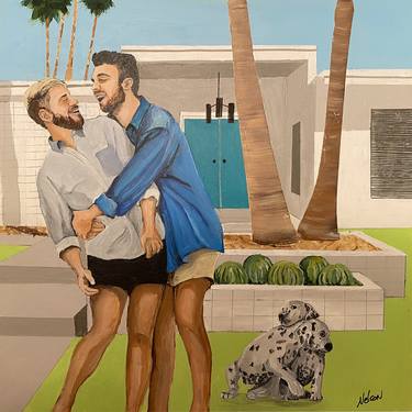 Print of Figurative Love Paintings by Dan Nelson