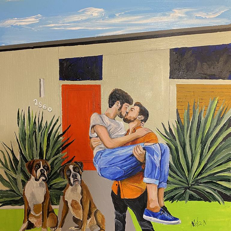 Original Figurative Love Paintings by Dan Nelson