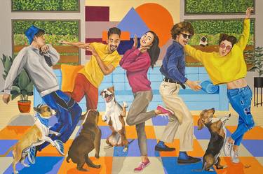 Saatchi Art Artist Dan Nelson; Paintings, “All the Right Moves” #art