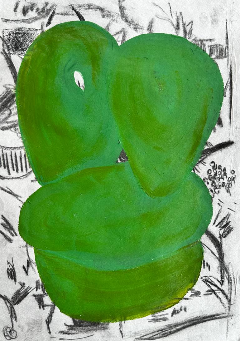 Original Abstract Expressionism Abstract Painting by Adriana Carambia