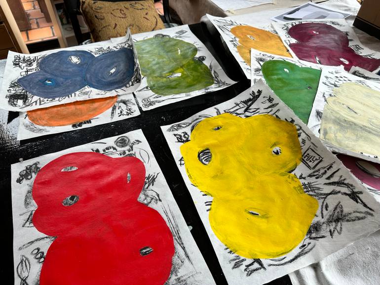 Original Conceptual Abstract Painting by Adriana Carambia