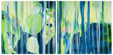 Original Abstract Expressionism Nature Paintings by Adriana Carambia