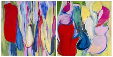 Original Abstract Expressionism Abstract Paintings by Adriana Carambia