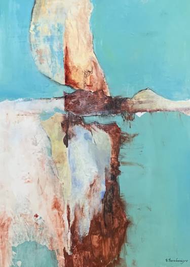 Original Modern Abstract Paintings by Thekla Papadopoulou
