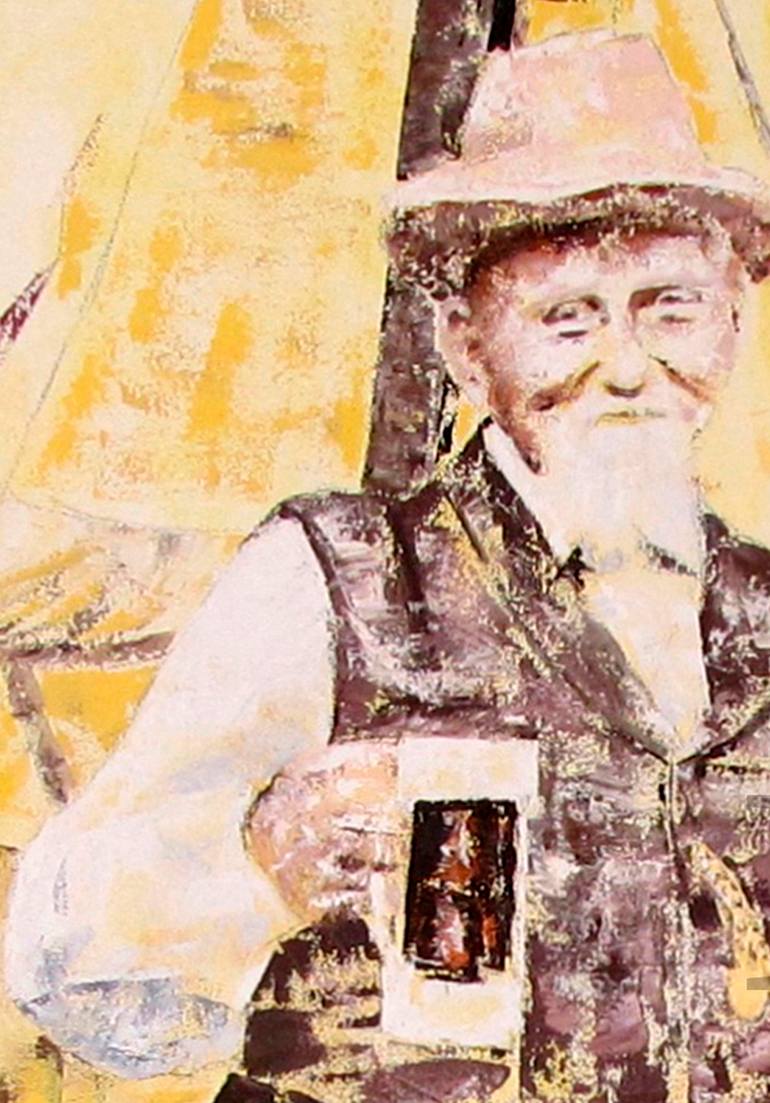 Original Expressionism People Painting by Dan Vance