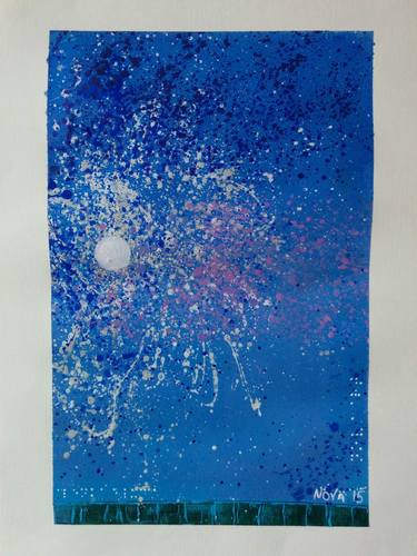 Print of Abstract Expressionism Outer Space Paintings by Jelena Nova