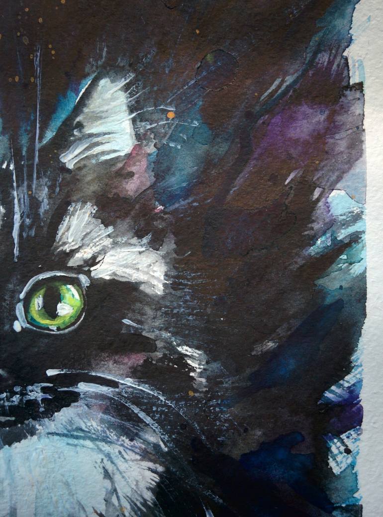 Original Impressionism Animal Painting by Jelena Nova