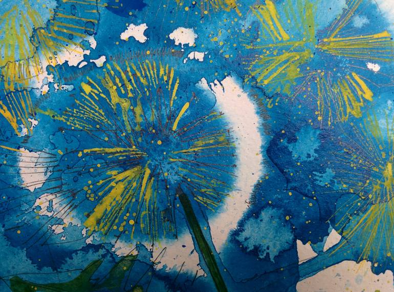 Original Illustration Floral Painting by Jelena Nova