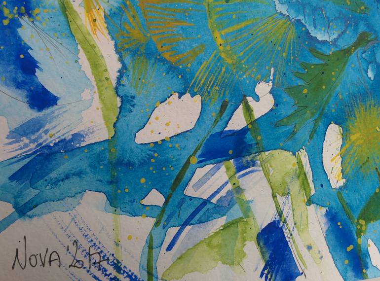 Original Illustration Floral Painting by Jelena Nova