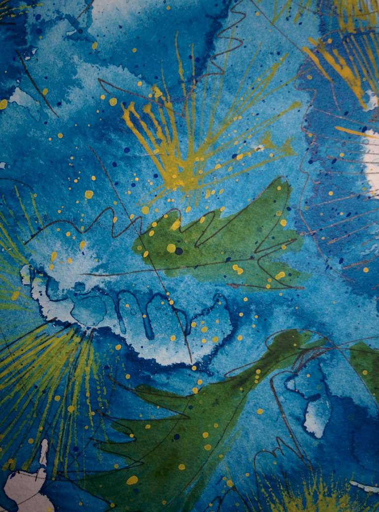 Original Illustration Floral Painting by Jelena Nova