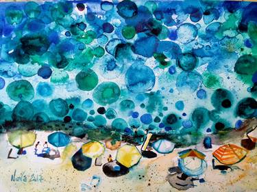 Print of Seascape Paintings by Jelena Nova