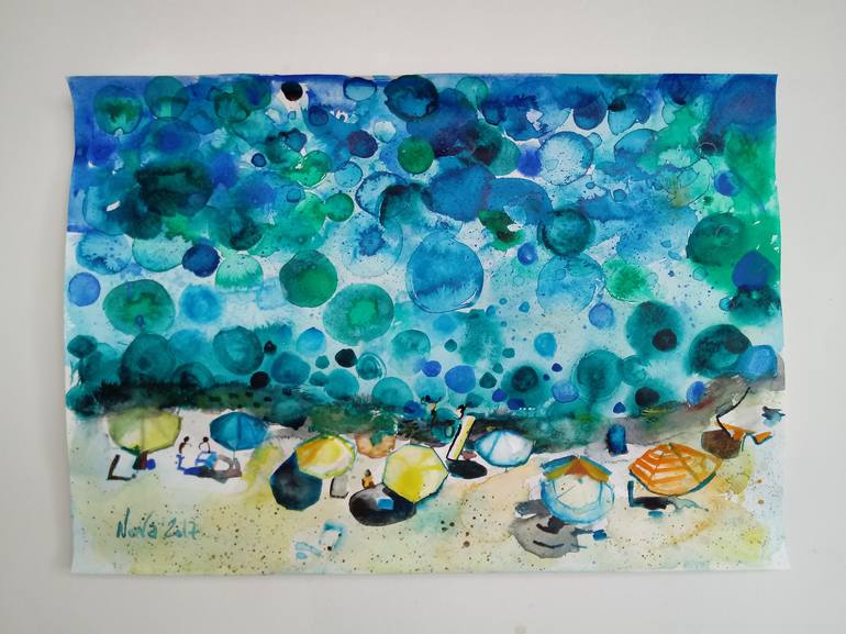 Original Fine Art Seascape Painting by Jelena Nova