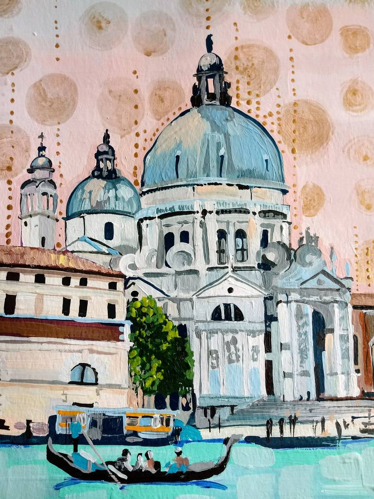Original Impressionism Cities Painting by Jelena Nova