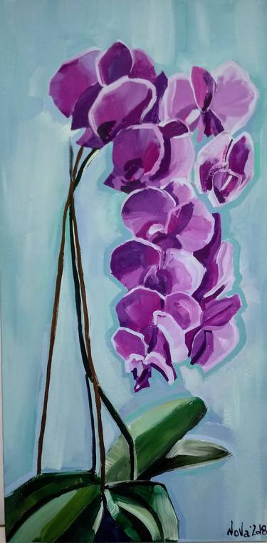 Purple orchid thumb