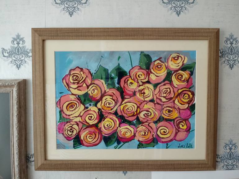 Original Floral Painting by Jelena Nova