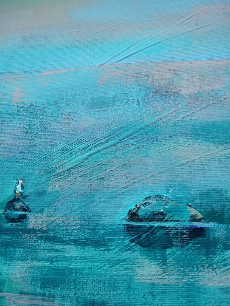 Original Impressionism Seascape Painting by Jelena Nova