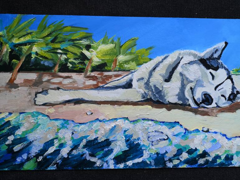 Original Expressionism Animal Painting by Jelena Nova