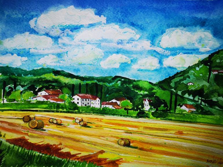 Original Impressionism Landscape Paintings by Jelena Nova