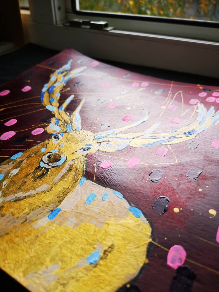 Original Illustration Animal Painting by Jelena Nova