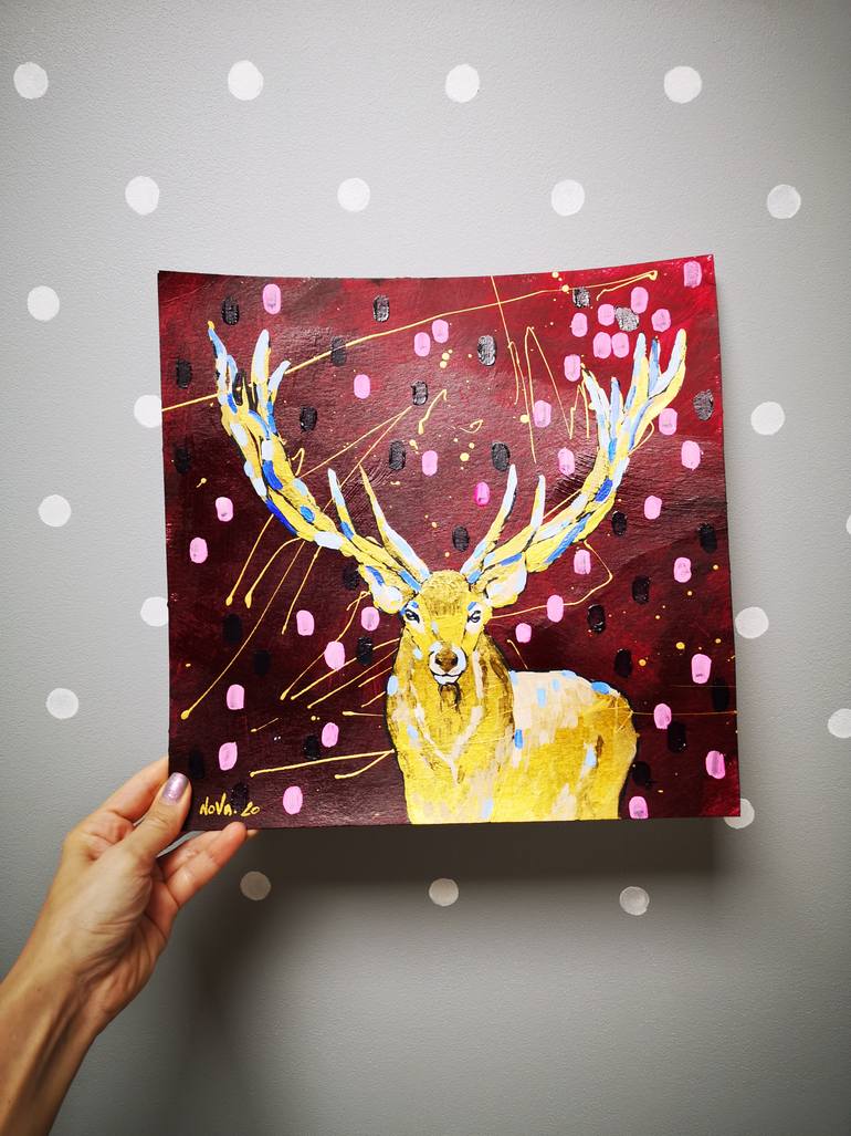 Original Illustration Animal Painting by Jelena Nova