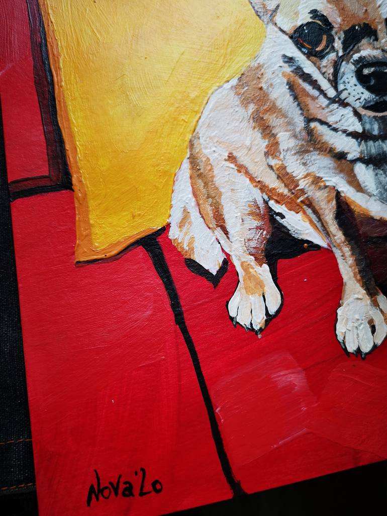 Original Dogs Painting by Jelena Nova