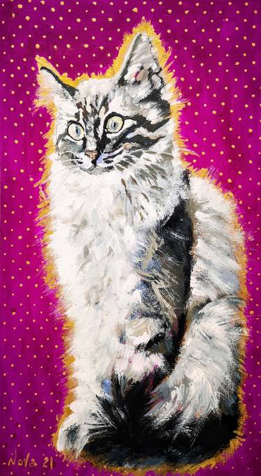 Original Cats Paintings by Jelena Nova