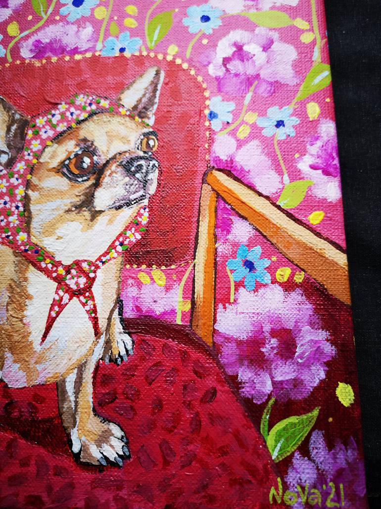 Original Impressionism Animal Painting by Jelena Nova