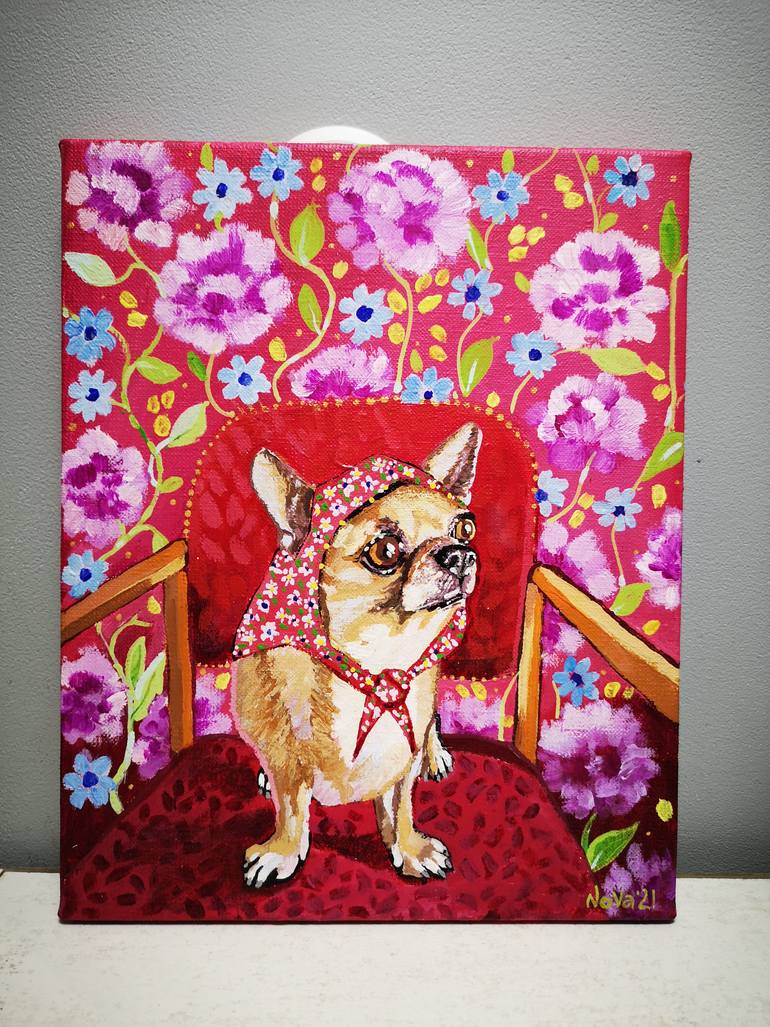 Original Impressionism Animal Painting by Jelena Nova