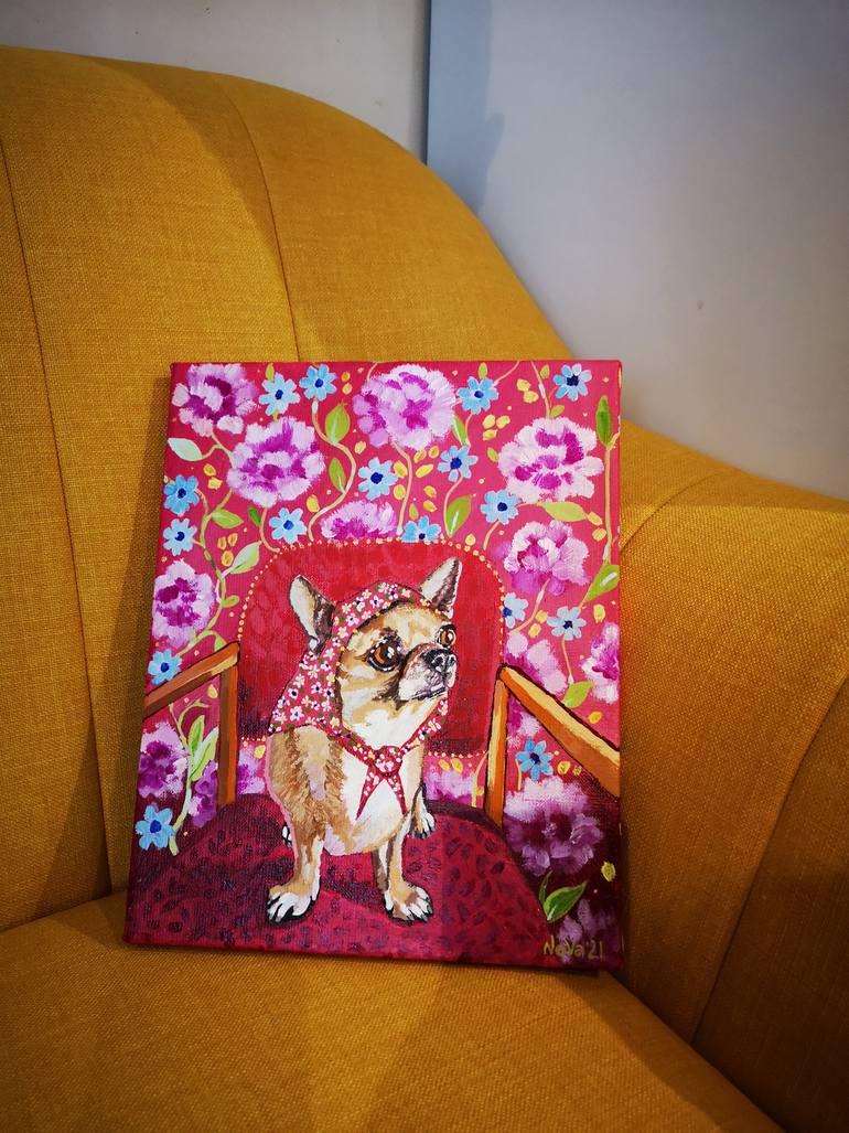 Original Impressionism Animal Painting by Jelena Nova