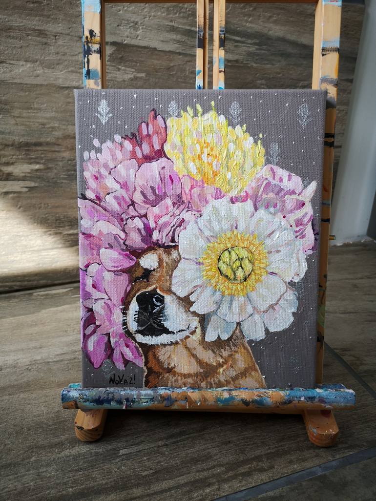 Original Impressionism Floral Painting by Jelena Nova