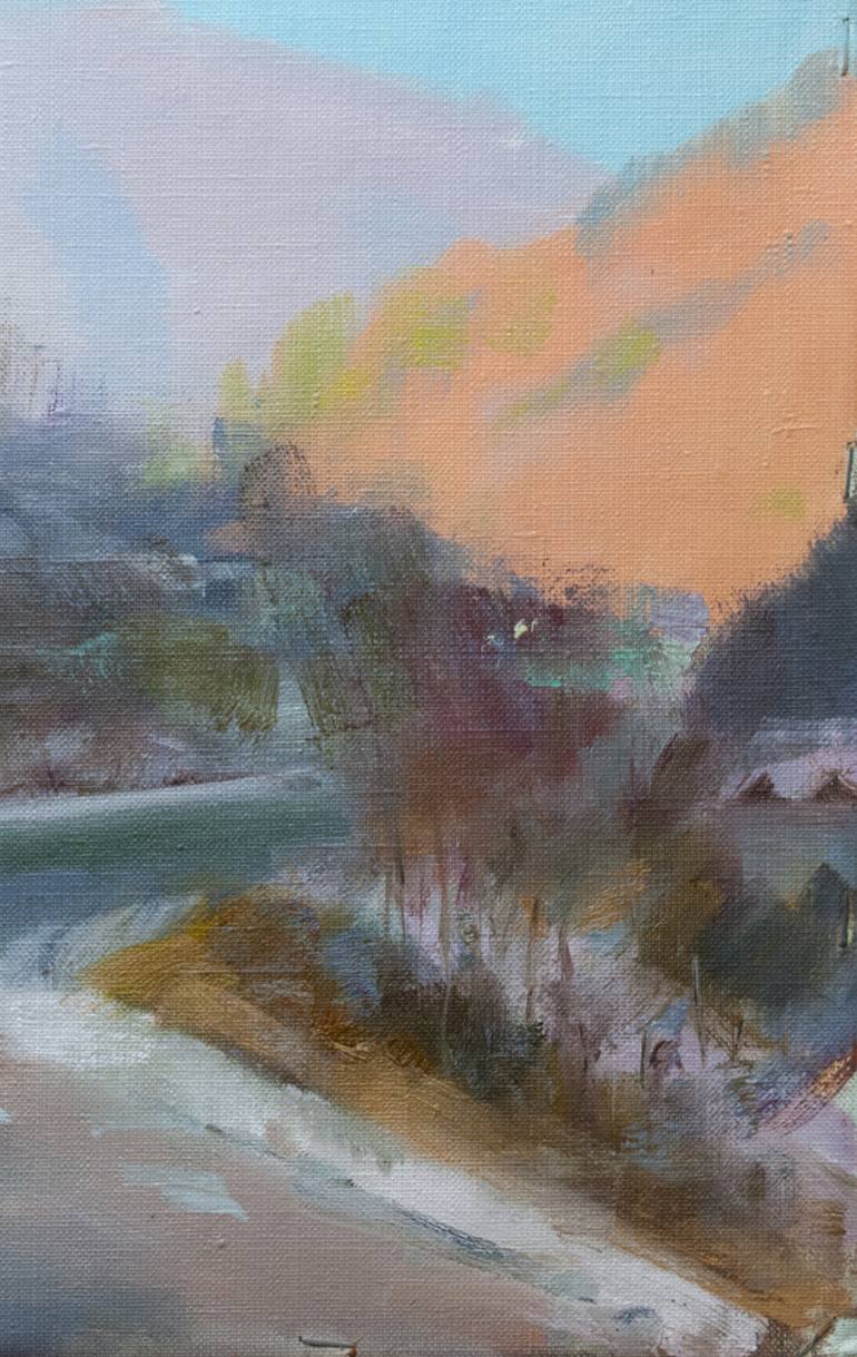 Original Abstract Landscape Painting by Yuri Pysar