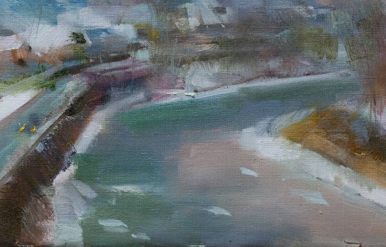 Original Abstract Landscape Painting by Yuri Pysar