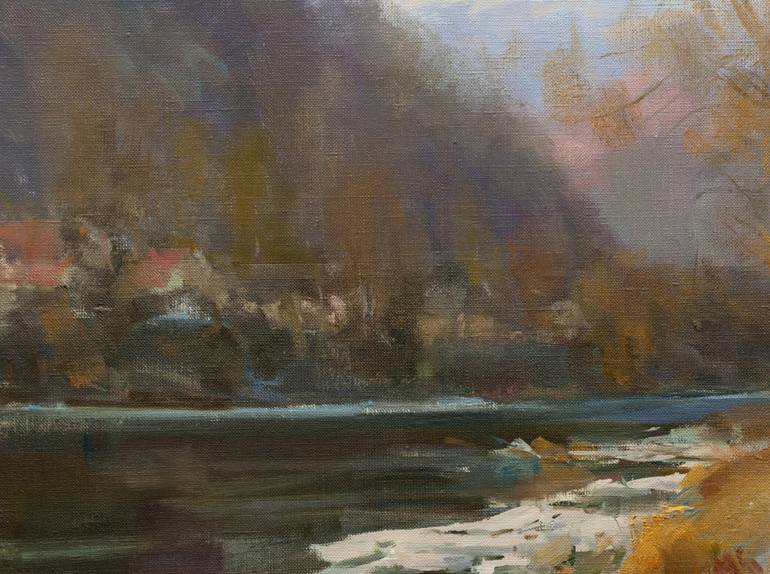 Original Abstract Landscape Painting by Yuri Pysar