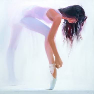 Ballerina Painting "White" thumb