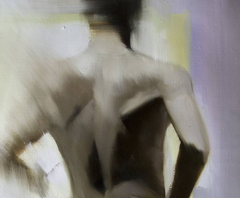 Original Expressionism Nude Painting by Yuri Pysar