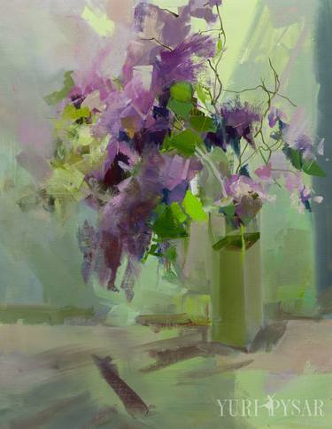 Abstract floral painting - Purple Fragrance thumb