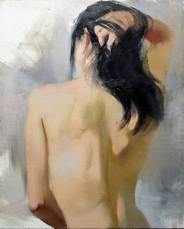 Woman nude painting - Hair Hustle II thumb