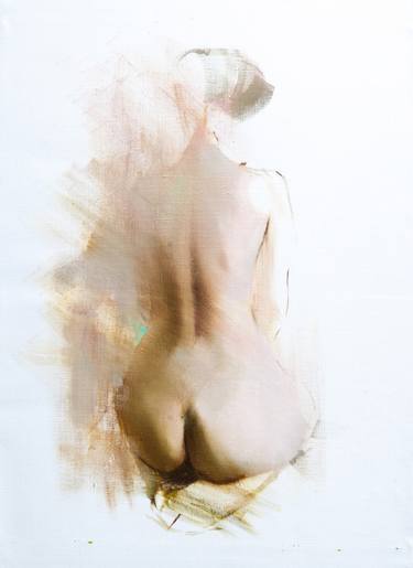 Original Abstract Expressionism Nude Paintings by Yuri Pysar